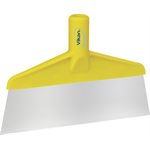 Table & Floor Scraper 10.2" Stainless Steel, Yellow