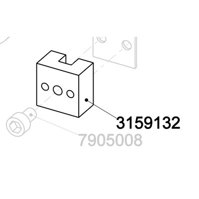 Block, Wire Brake Guide M50/8