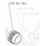 Feed wheel, 52/8 drive