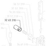 Spring bushing, 52/8