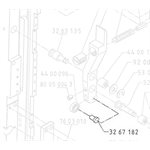 Axle, flat cam roller