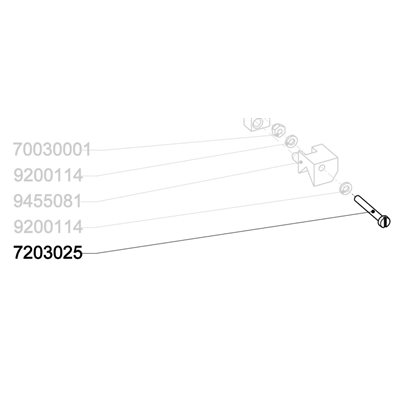 Screw, pan head: DIN 84: 3x25mm