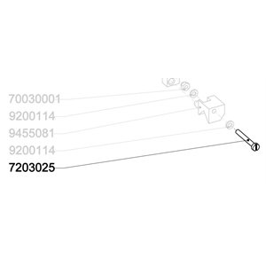 Screw, pan head: DIN 84: 3x25mm