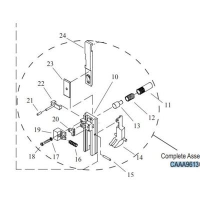 Bender Bar Assembly 5/16 Cr, 25 Rd Wire