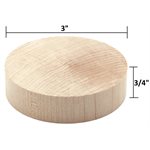 Drill Blocks Challenge 3" x 3/4" Round, 1 Dozen