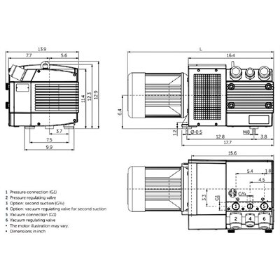 Becker DVT 3.80 | Vacuum/Pressure Rotary Vane Pump