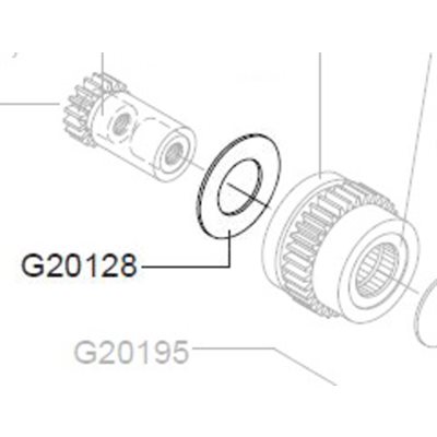 Large Feed Gear Washer