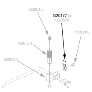 Feed Rack Adj Knob Pointer