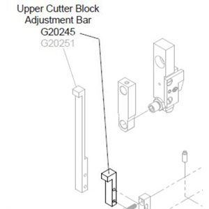 Cutter Adjustment Bar - Upper