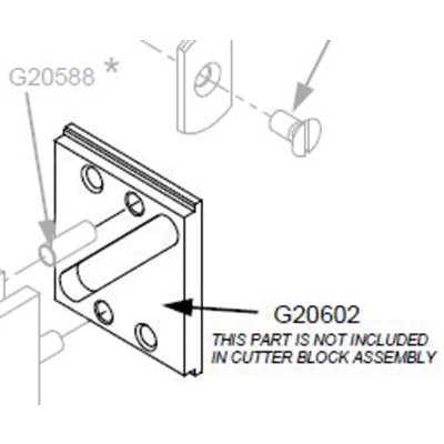 Cutter Block Slide Plate