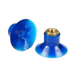 Blue Vinyl Vacuum Cup 1.67H x 2.48W x 1/4 NPT Style E