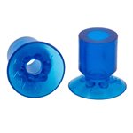 Blue Vinyl Vacuum Cup .98H x 1.01W x .38B w/Cleats Style C