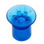 Blue Vinyl Vacuum Cup .98H x 1.01W x .38B w/Cleats Style C