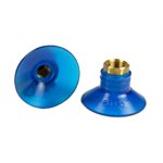 Blue Vinyl Vacuum Cup 1.14H x 1.75W x 1/4 NPT Style E