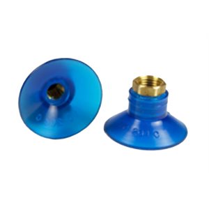 Blue Vinyl Vacuum Cup 1.14H x 1.75W x 1/4 NPT Style E