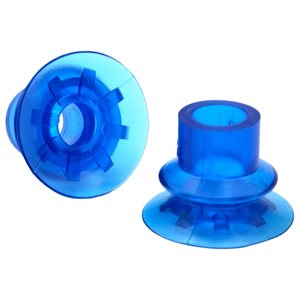 Blue Vinyl Vacuum Cup .95H x 1.25W x .44B Style K