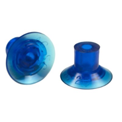 Blue Vinyl Vacuum Cup .80H x 1.29W x .25B Style C