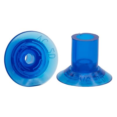 Blue Vinyl Vacuum Cup 1.00H x 1.25W x .41B Style C