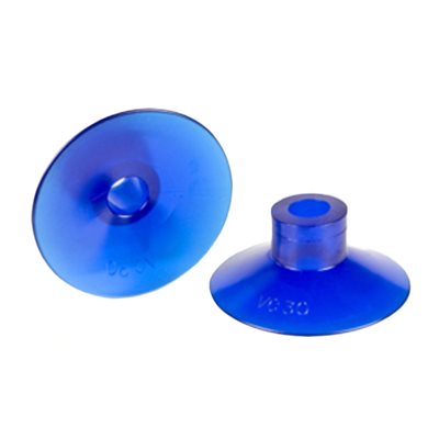 Blue Vinyl Vacuum Cup 1.39H x 3.08W x .5B Style C