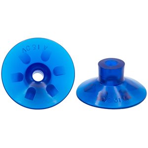 Blue Vinyl Vacuum Cup 1.31 H x 3.09 W x 0.48 ID Style B