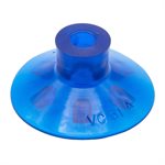 Blue Vinyl Vacuum Cup 1.31 H x 3.09 W x 0.48 ID Style B