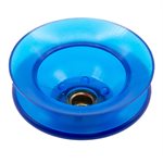 Blue Vinyl Vacuum Cup 1.86H x 2.78W x 1/4 NPT w/Cleats Style J