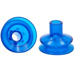 Blue Vinyl Vacuum Cup 1.59H x 2.0W x .5B Style K