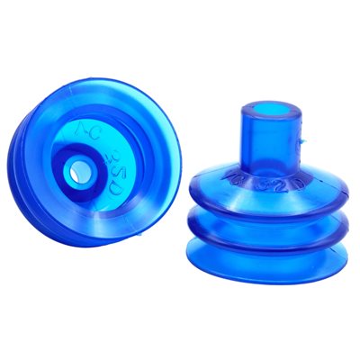 Blue Vinyl Vacuum Cup 1.87H x 2.0W x .43B Style K