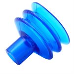 Blue Vinyl Vacuum Cup 1.87H x 2.0W x .43B Style K