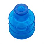 Blue Vinyl Vacuum Cup .94H x .72W x .20B Style K