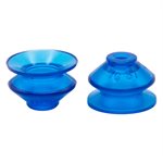 Blue Vinyl Vacuum Cup .84H x 1.2W x .27B Style K