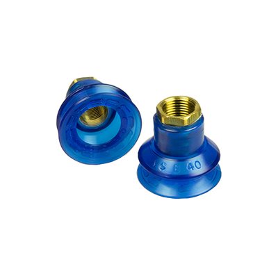 Blue Vinyl Vacuum Cup 1.53H x 1.65W x 3/8 NPT Style J