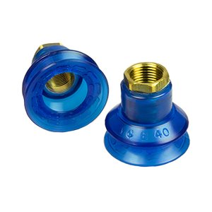 Blue Vinyl Vacuum Cup 1.53H x 1.65W x 3/8 NPT Style J